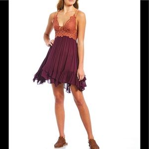 Free People Adella Lace Slip Dress XS